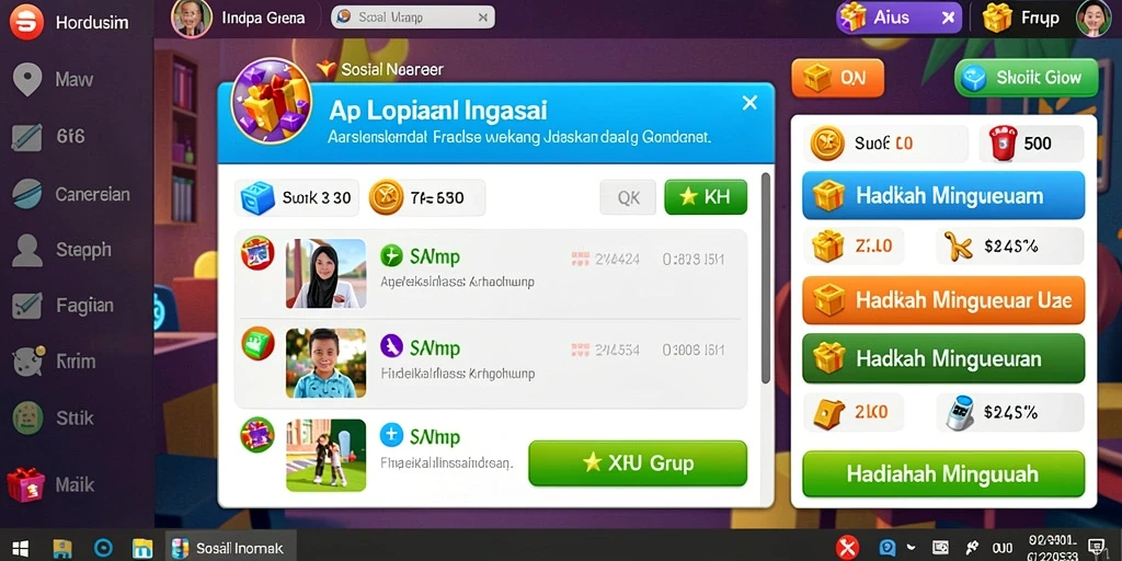Tangkapan layar dari putaran gratis yang menguntungkan.